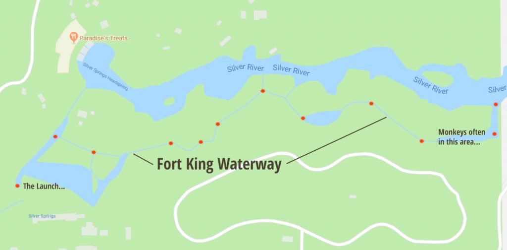 Fort King Waterway Map