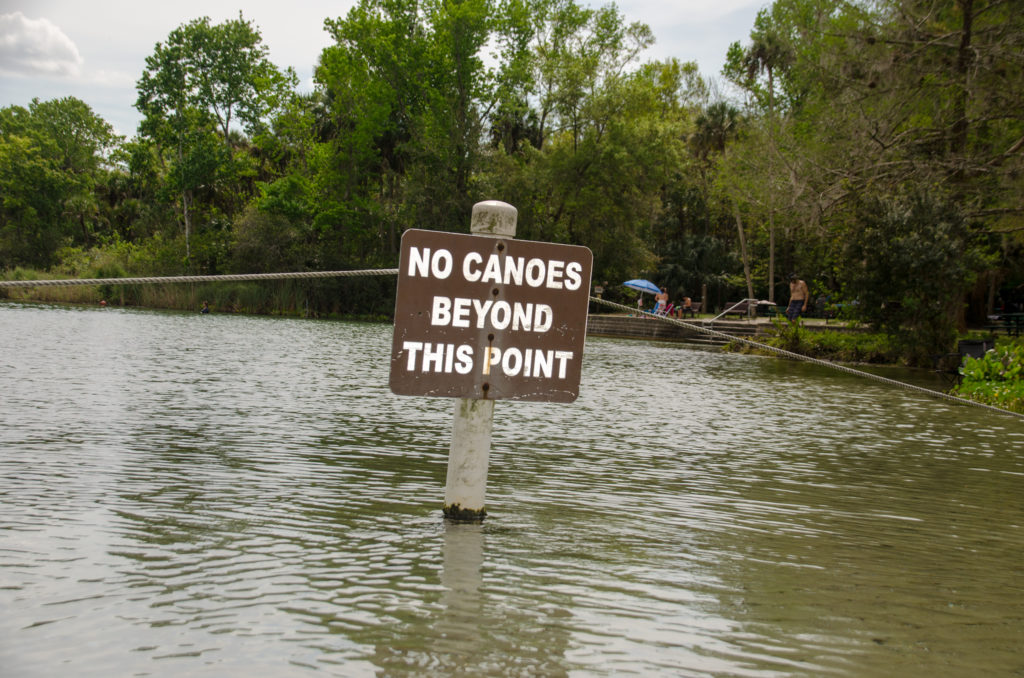 No Canoes Beyond this Point