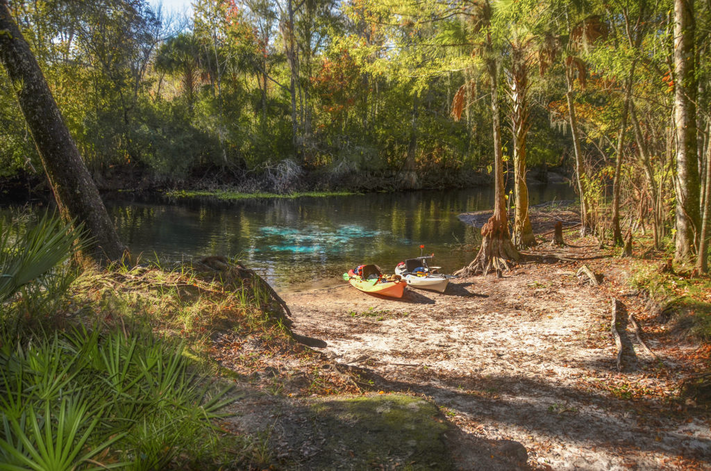 Kayaks at Cannon Spring