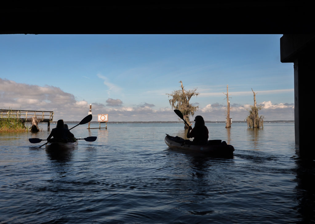 Entering Lake Eustis