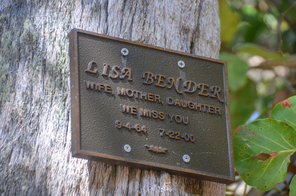 Lisa Bender Memorial Plaque