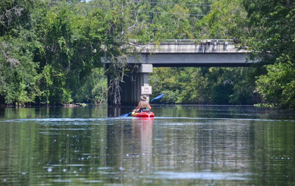 Approaching SR 21 Bridge 0n North Fork Black Creek