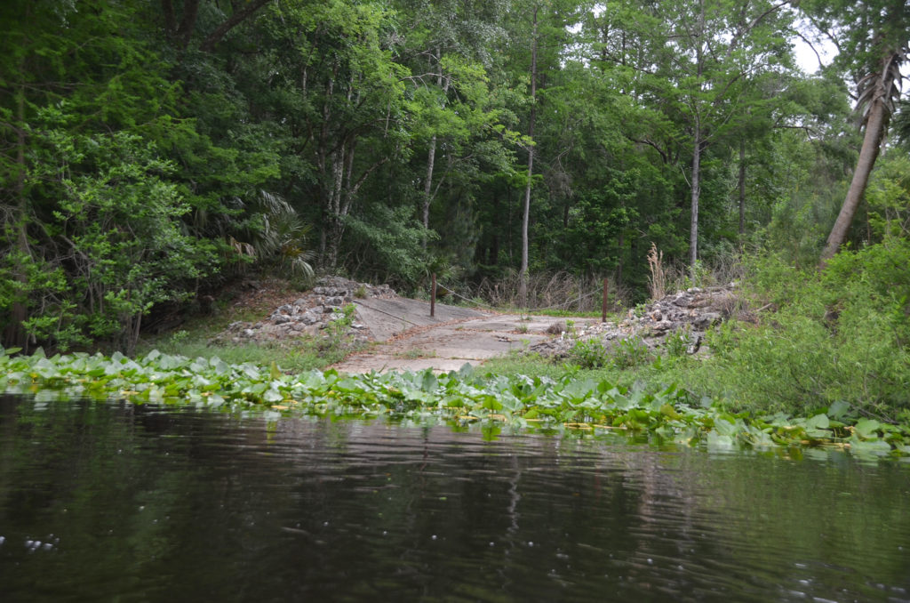 Old unused boat ramp