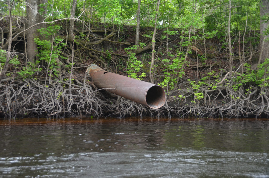 Ocklawaha Prairie Restoration Area Drainage Pipe