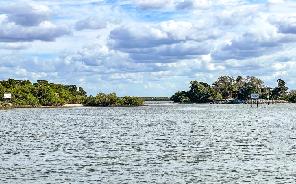 Approaching the Homosassa River from the Gulf